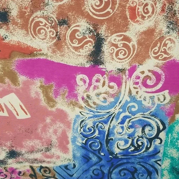 {Jo Hardin} Vintage Abstract Print Cullotes Pants - Picture 12 of 15